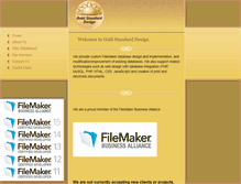 Tablet Screenshot of goldstandarddesign.com